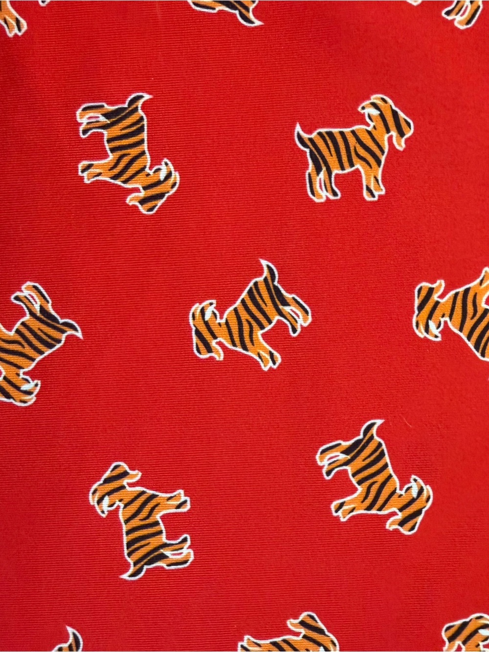 Waggle Golf The GOAT Sunday Red Tiger Stripe Goat Performance Polo Men’s Size L - Picture 4 of 11